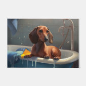 Paillasson Dachshund Bathtime Fun (Devant)