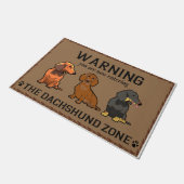 Paillasson Dachshund Lover Cadeau, Dachshund Doormat (Incliné)