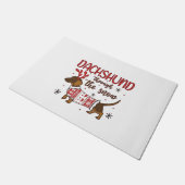 Paillasson Dachshund Through The Snow Christmas Dog Lover (Incliné)