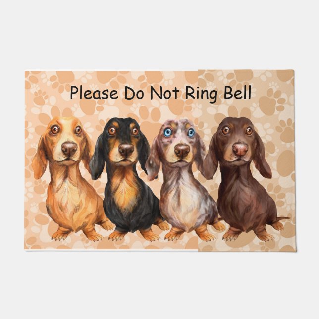 Paillasson Dachshund Welcome Doormat (Devant)