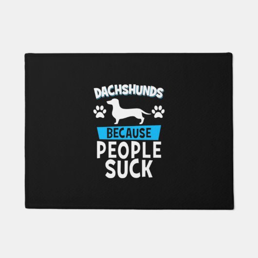 Paillasson Dachshunds Avec Mes Amis (Devant)