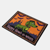 Paillasson Dachshundstein Happy Howl-o-ween (Incliné)