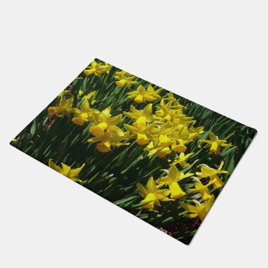 Paillasson Daffodiles Jaunes I Fleurs De Printemps Cheveux (Incliné)