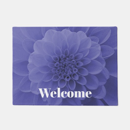 Paillasson Dahlia bleu (Devant)