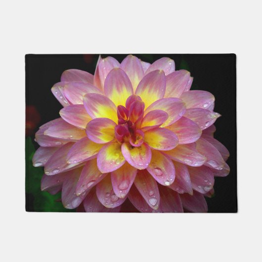 Paillasson Dahlia rose (Devant)