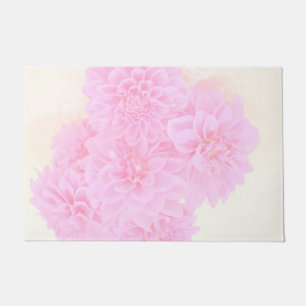 Paillasson Dahlias En Rose Doux