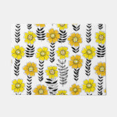 Paillasson Daisy dooda en jaune et noir (Devant)