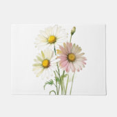Paillasson Daisy Watercolor Flower Moderne Professionnel (Devant)