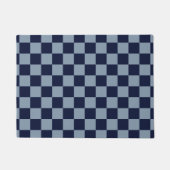 Paillasson Damier bleu foncé et bleu clair (Devant)