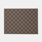 Paillasson Damier élégant marron foncé (Devant)