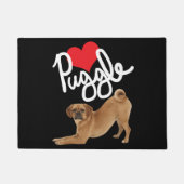 Paillasson d'amour de Puggle par de mini frères (Devant)
