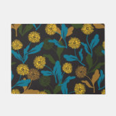 Paillasson Dandelion motif floral noir ver (Devant)