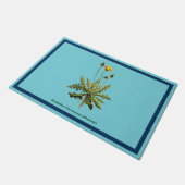 Paillasson Dandelion Sur Bleu (Incliné)
