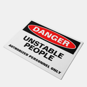 Paillasson DANGER personnalisable