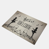 Paillasson Danse et musique Bienvenue Mat (Incliné)