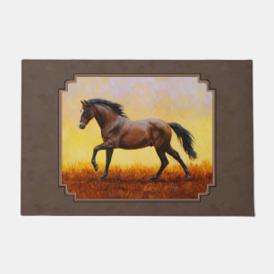 Paillasson Dark Bay Runse Horse Taupe