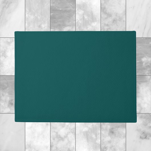 Paillasson Dark Teal Solid Color