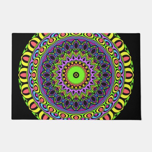 Paillasson Dart Style Mandala I + votre backgr. & idées (Devant)