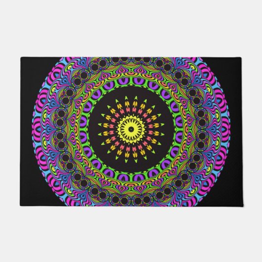Paillasson Dart Style Mandala II + votre backgr. & idées (Devant)