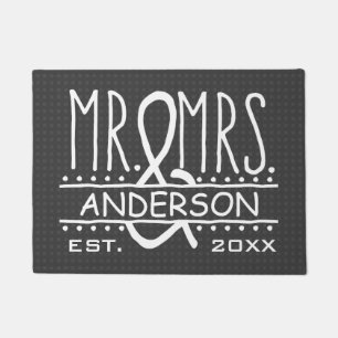 Paillasson Date de nom de famille de M. et de Mme