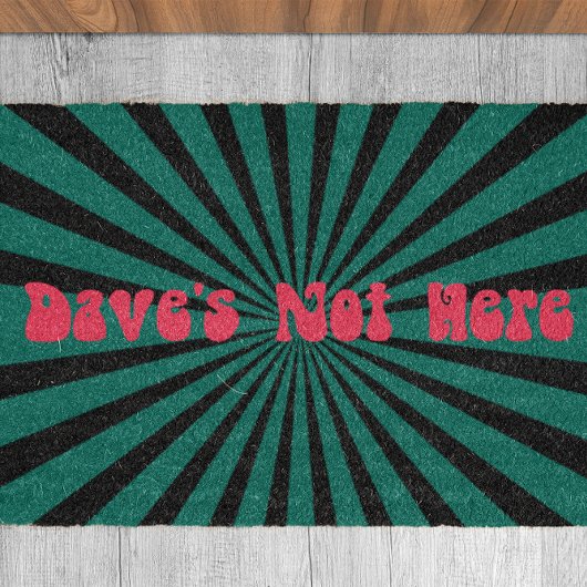 Paillasson Dave n'est pas là