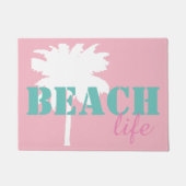 Paillasson de la vie de plage de palmier (Devant)