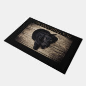 Paillasson de laboratoire noir. 'Je vous regarde' (Incliné)