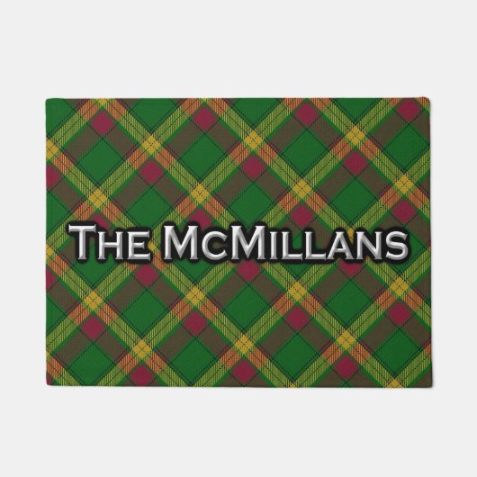 Paillasson de tartan de McMillan MacMillan de clan (Devant)