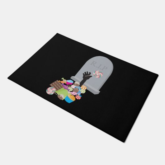 Paillasson Décès par Candy Halloween Design (Incliné)
