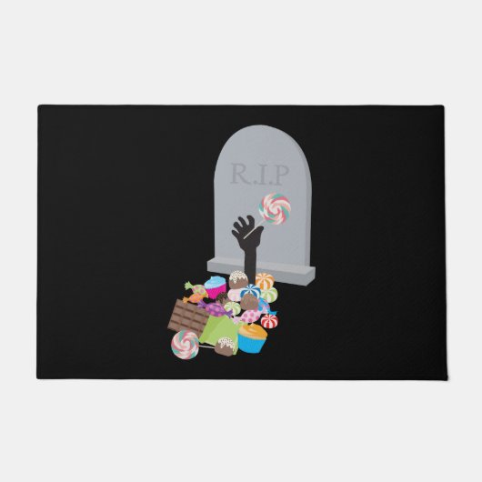 Paillasson Décès par Candy Halloween Design (Devant)