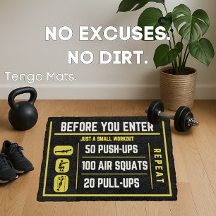 Paillasson Déco motivante pour les fans de fitness, Entrée de