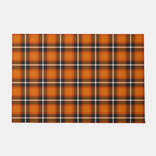 Paillasson Décor Automne Tartan Classique Plaid (Devant)
