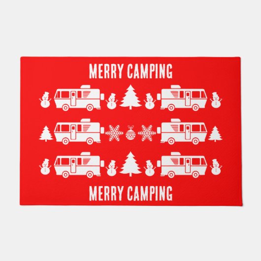 Paillasson Décor de Noël RV Motorhome (Devant)