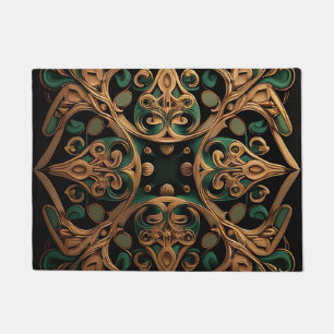 Paillasson Décoration Motif en bronze vert