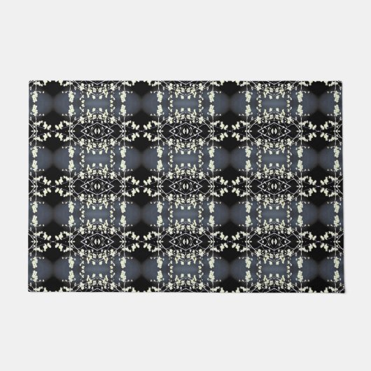 Paillasson Decorative black and white pattern (Devant)