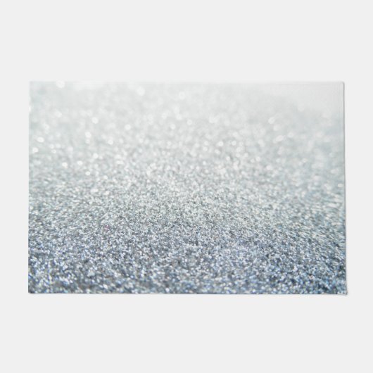 Paillasson Dégradé de paillettes blanches (Devant)