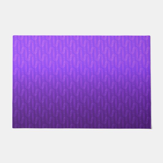 Paillasson Dégradé du lilas néon. (Devant)