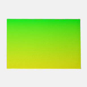 Paillasson Dégradé néon vert et jaune