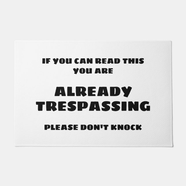 Paillasson DÉJÀ EN TRASPASSANT LE Mat DE PORTE (Devant)