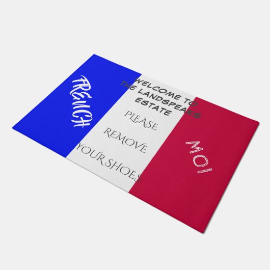 Paillasson Demandez aux clients de retirer des chaussures ave (Incliné)