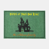 Paillasson Denim Imprimer Octobre Halloween 24x36 pouces Bien (Devant)