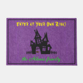 Paillasson Denim Imprimer Octobre Halloween 24x36 pouces Bien (Devant)