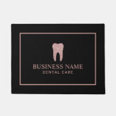 Paillasson Dentiste Rose Gold Tooth Moderne Bureau dentaire (Devant)