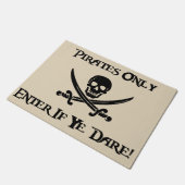 Paillasson Des pirates seulement - entrez si le YE osent ! - (Incliné)