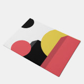 Paillasson design Abstrait, coloré, moderne, simple, dynamiqu (Incliné)