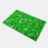 Paillasson Design d'art Abstrait Foliage vert (Incliné)