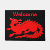 Paillasson Design Dragon Rouge (Devant)
