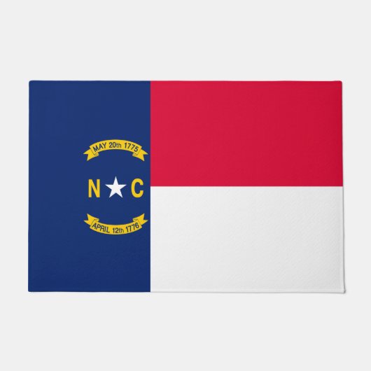 Paillasson Design du drapeau de l'État de Caroline du Nord (Devant)