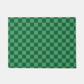 Paillasson Design élégant à damier vert (Devant)