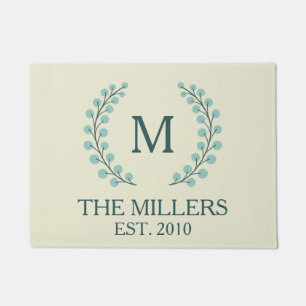 Paillasson Design élégant de couronnes de baies scandinaves